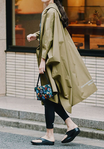 KIU レインポンチョ 2ND カラー：ベージュ