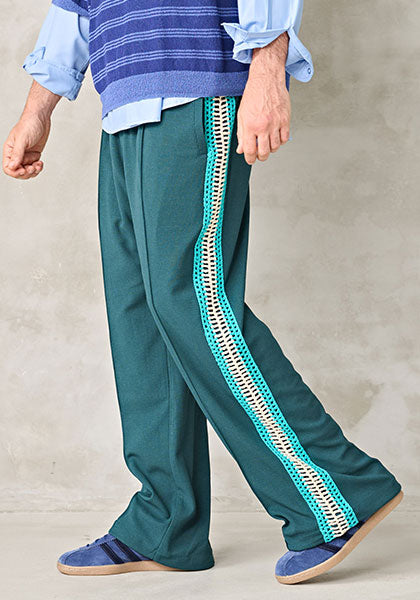 KELEN ケレン | KNIT LINE TROUSER カラー:GREEN