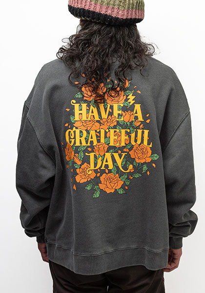 HAVE A GRATEFUL DAY ハブ ア グレイトフル デイ | SWEATSHIRT -ROSE- カラー : BLACK