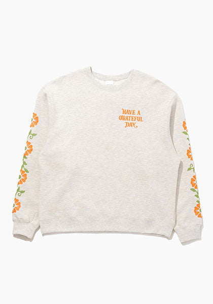 HAVE A GRATEFUL DAY ハブ ア グレイトフル デイ | SWEATSHIRT -SF GRASS  "2 colors"