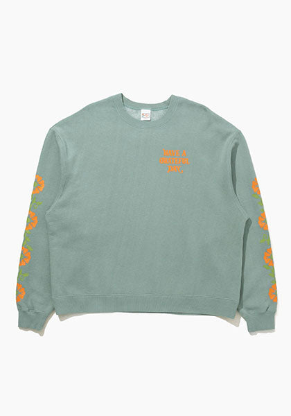 HAVE A GRATEFUL DAY ハブ ア グレイトフル デイ | SWEATSHIRT -SF GRASS  "2 colors"
