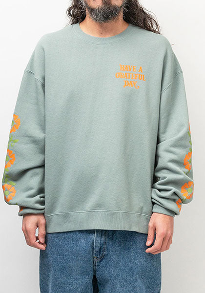 HAVE A GRATEFUL DAY ハブ ア グレイトフル デイ | SWEATSHIRT -SF GRASS  "2 colors"