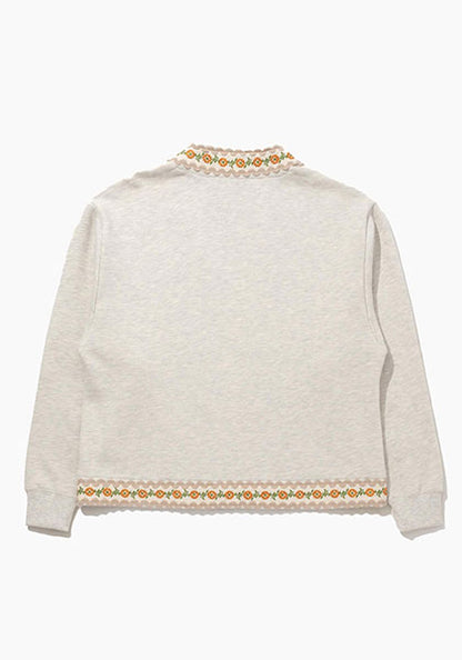 HAVE A GRATEFUL DAY ハブ ア グレイトフル デイ | NOBUTTON CARDIGAN カラー:OATMEAL