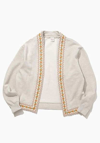 HAVE A GRATEFUL DAY ハブ ア グレイトフル デイ | NOBUTTON CARDIGAN カラー:OATMEAL