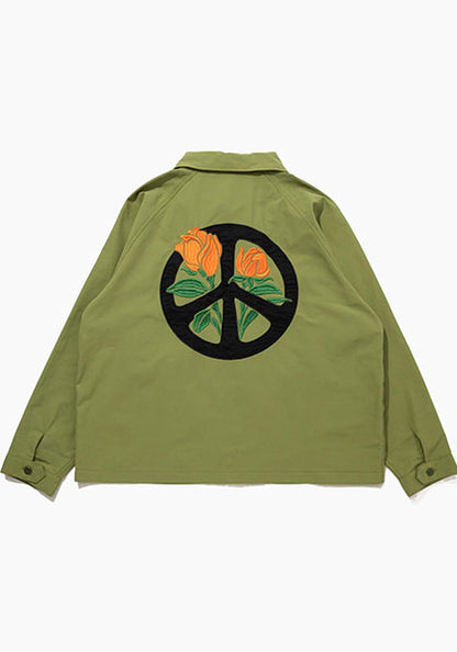 HAVE A GRATEFUL DAY ハブ ア グレイトフル デイ | UTILITY SHIRT BLOOMING PEACE