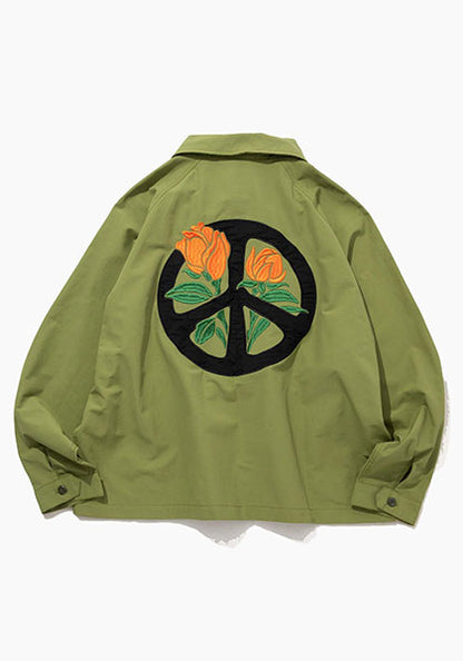 HAVE A GRATEFUL DAY ハブ ア グレイトフル デイ | UTILITY SHIRT BLOOMING PEACE