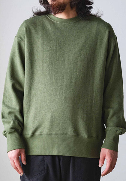 GOHEMP ゴーヘンプ | HEMP CREW SWEAT / クルースウェット カラー:MOSS GREEN