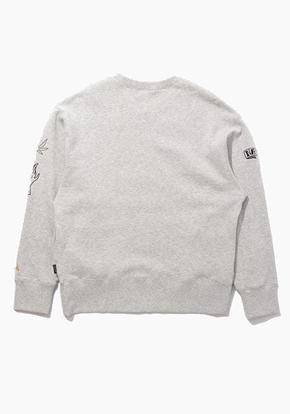 GOHEMP ゴーヘンプ | GREEN CREW SWEAT カラー:ASH HEATHER