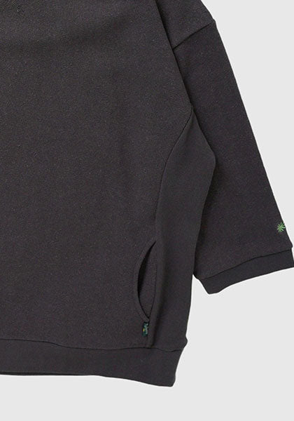 GO HEMP GO HEMP | HEMP BIG CREW SWEAT / Sweat Color: GUNMETAL GRAY