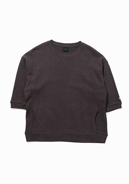 GOHEMP ゴーヘンプ | THREE QUARTER SL CREW / 7部袖スウェット カラー:GUNMETAL GRAY