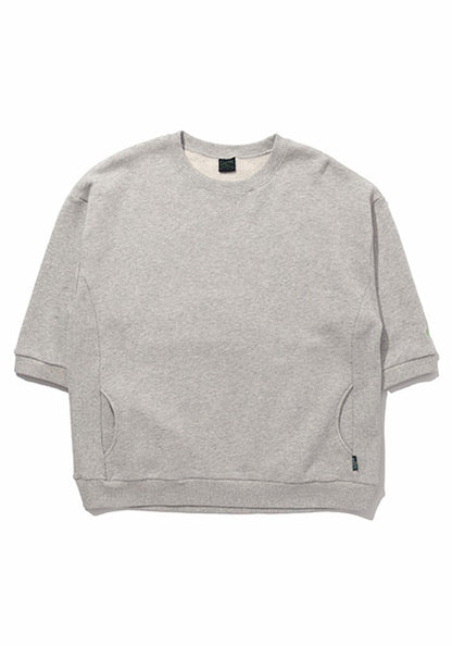 GOHEMP ゴーヘンプ | THREE QUARTER SL CREW / 7部袖スウェット カラー:ASH HEATHER