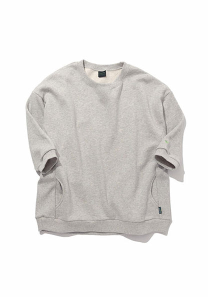 GOHEMP ゴーヘンプ | THREE QUARTER SL CREW / 7部袖スウェット カラー:ASH HEATHER