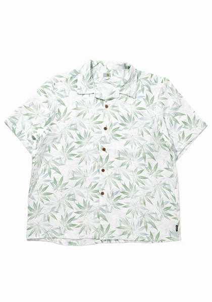 GOHEMP ゴーヘンプ | OPEN MIND SHIRTS leaf pattern カラー : NATURAL