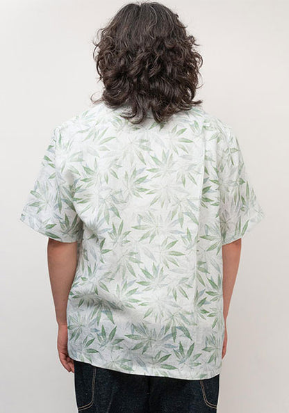 GOHEMP ゴーヘンプ | OPEN MIND SHIRTS leaf pattern カラー : NATURAL