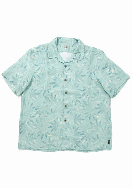 GOHEMP ゴーヘンプ | OPEN MIND SHIRTS leaf pattern カラー : GREEN