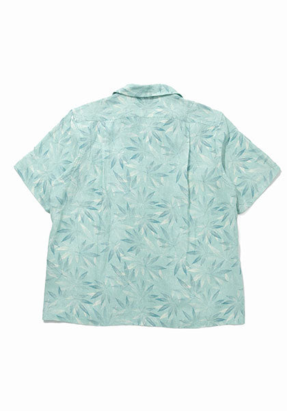 GOHEMP ゴーヘンプ | OPEN MIND SHIRTS leaf pattern カラー : GREEN
