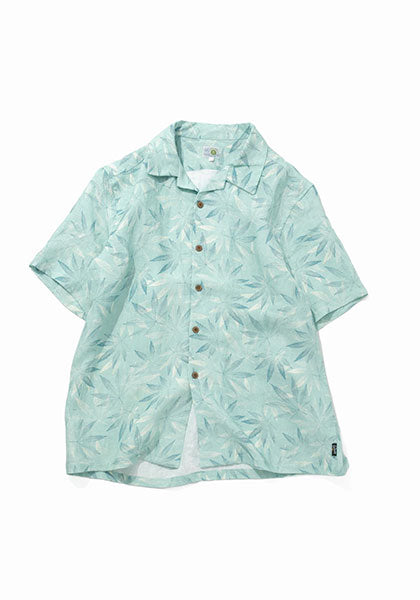 GOHEMP ゴーヘンプ | OPEN MIND SHIRTS leaf pattern カラー : GREEN