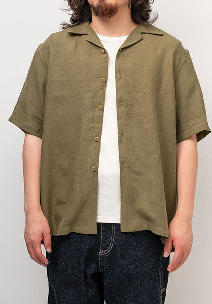GOHEMP ゴーヘンプ | OPEN MIND SHIRTS -PLANE- カラー : MOSS GREEN