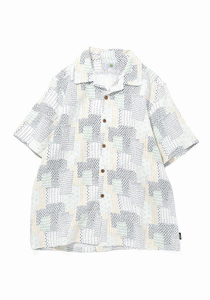 GOHEMP ゴーヘンプ | OPEN MIND SHIRTS Sashiko pattern カラー : NATURAL