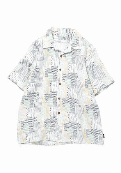 GOHEMP ゴーヘンプ | OPEN MIND SHIRTS Sashiko pattern カラー : NATURAL