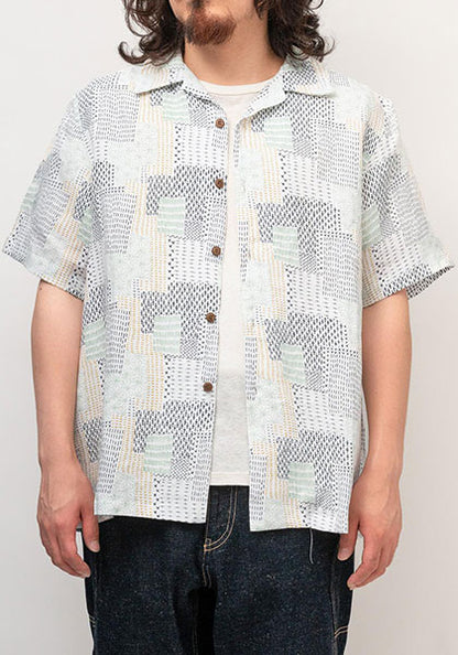 GOHEMP ゴーヘンプ | OPEN MIND SHIRTS Sashiko pattern カラー : NATURAL