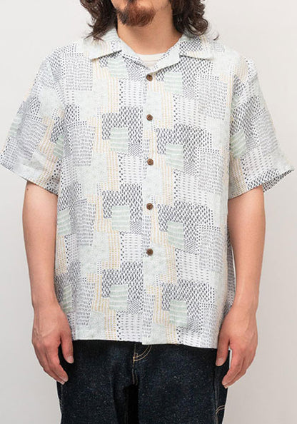 GOHEMP ゴーヘンプ | OPEN MIND SHIRTS Sashiko pattern カラー : NATURAL