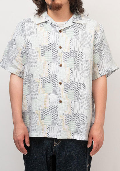 GOHEMP ゴーヘンプ | OPEN MIND SHIRTS Sashiko pattern カラー : NATURAL
