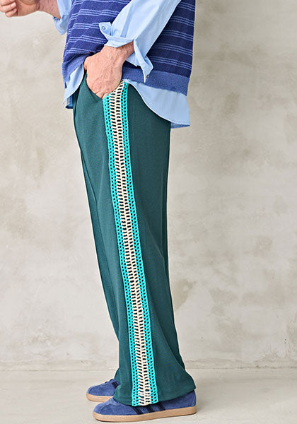 KELEN ケレン | KNIT LINE TROUSER カラー:GREEN