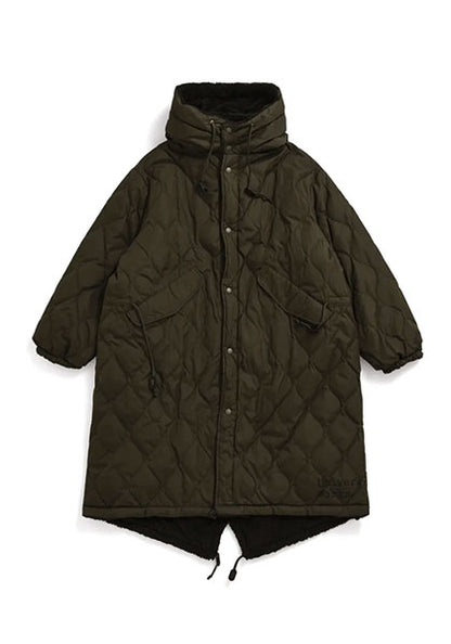 TAION 体温 リバーシブル ダウン×ボア モッズジャケット