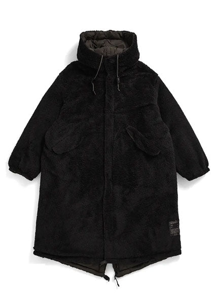 TAION 体温 リバーシブル ダウン×ボア モッズジャケット