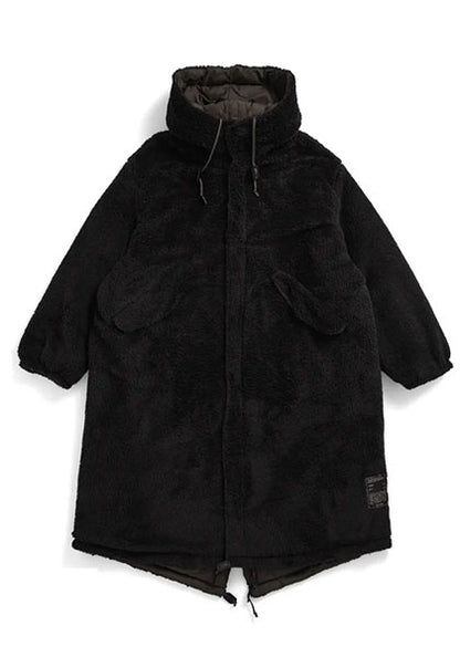 TAION 体温 リバーシブル ダウン×ボア モッズジャケット