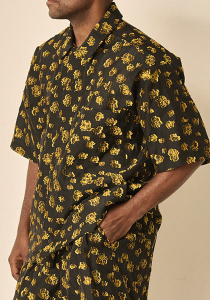 KELEN ケレン | FLOWER CUT JACQUARD SHIRT