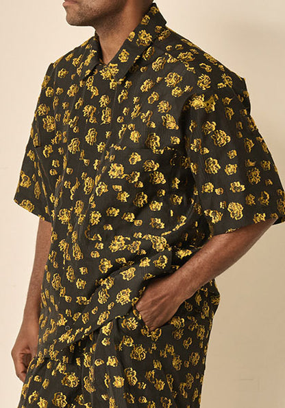 KELEN ケレン | FLOWER CUT JACQUARD SHIRT